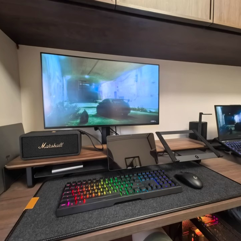 Modular Monitor Riser Stand Er - Desk Setup With Laptop And Monitor ulasan dan harga