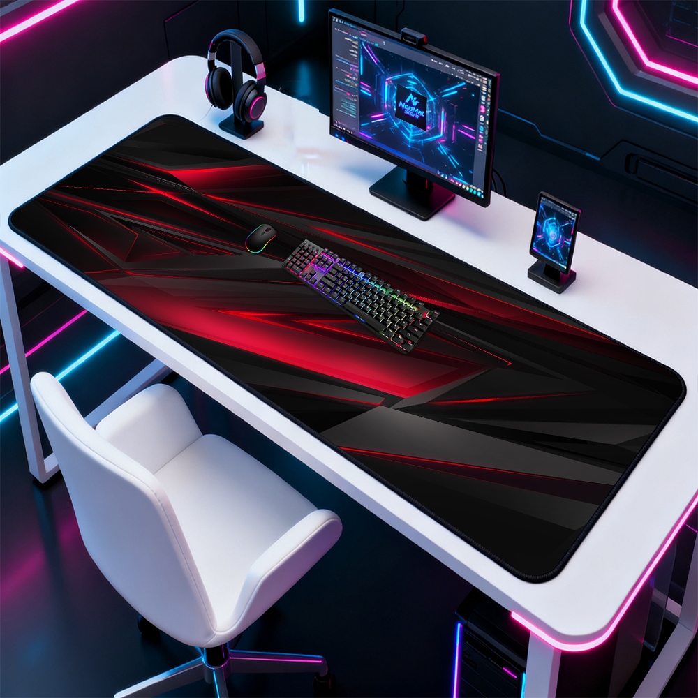 Xxxl Mouse Pad Gamer Setup Dec - Desk Setup Red ulasan dan harga