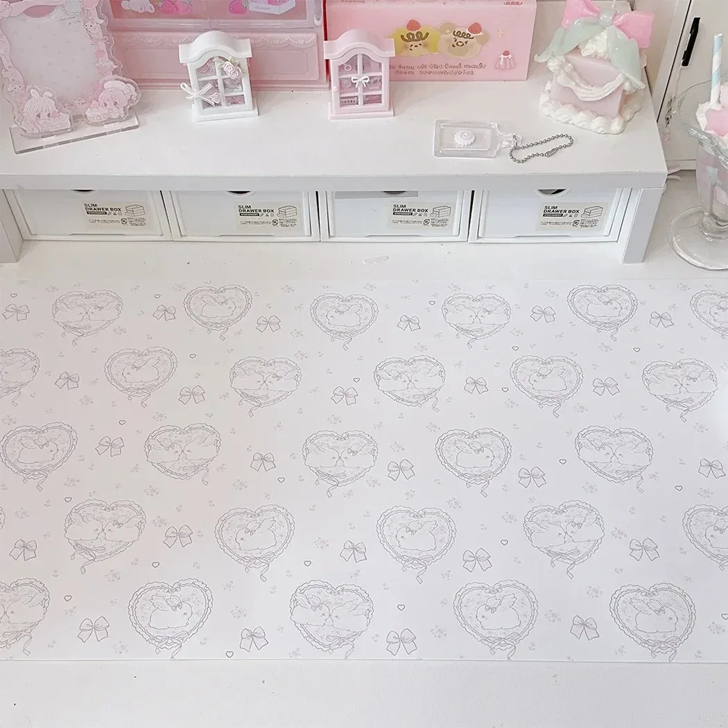 Kawaii Pink Rabbit Girl Heart  - Desk Setup Pc ulasan dan harga