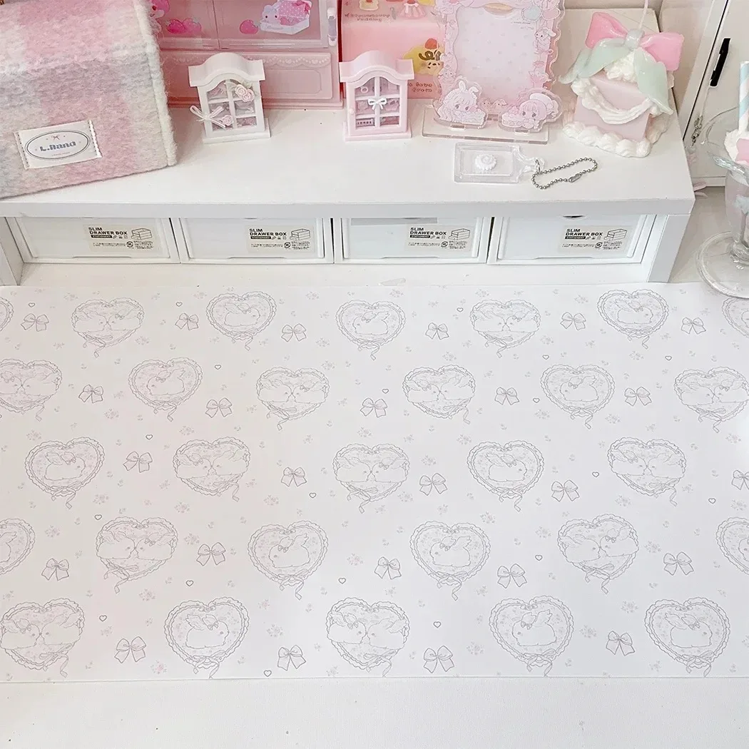 Kawaii Pink Rabbit Girl Heart  - Desk Setup Pc ulasan dan harga