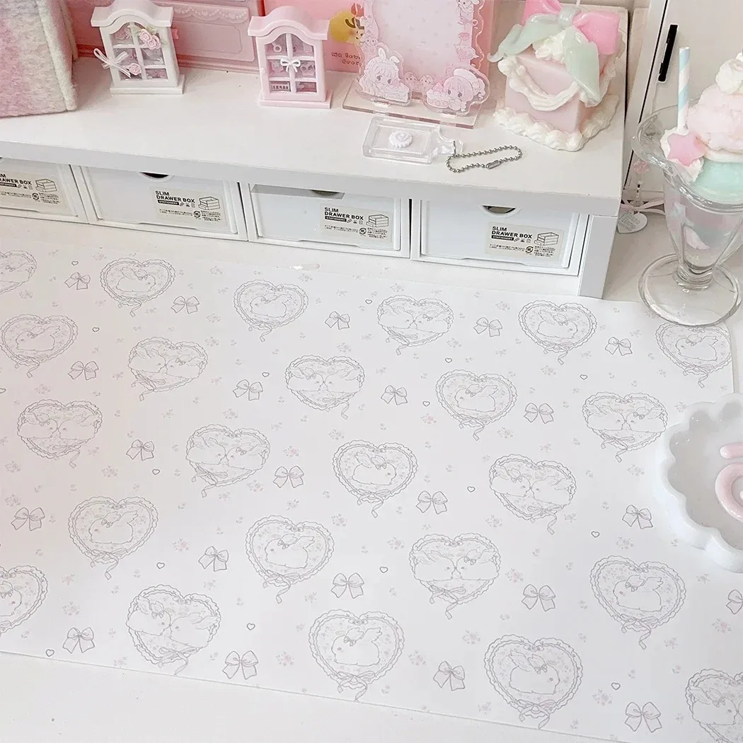 Kawaii Pink Rabbit Girl Heart  - Desk Setup Pc ulasan dan harga