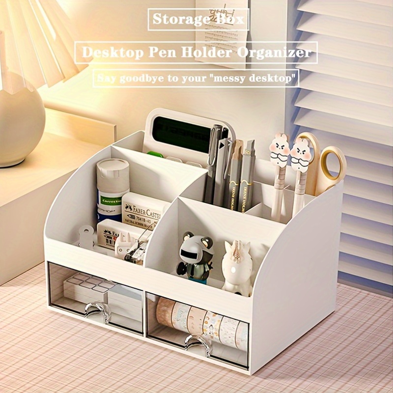 6-compartment Desk Organizer w - Desk Setup Organizer ulasan dan harga