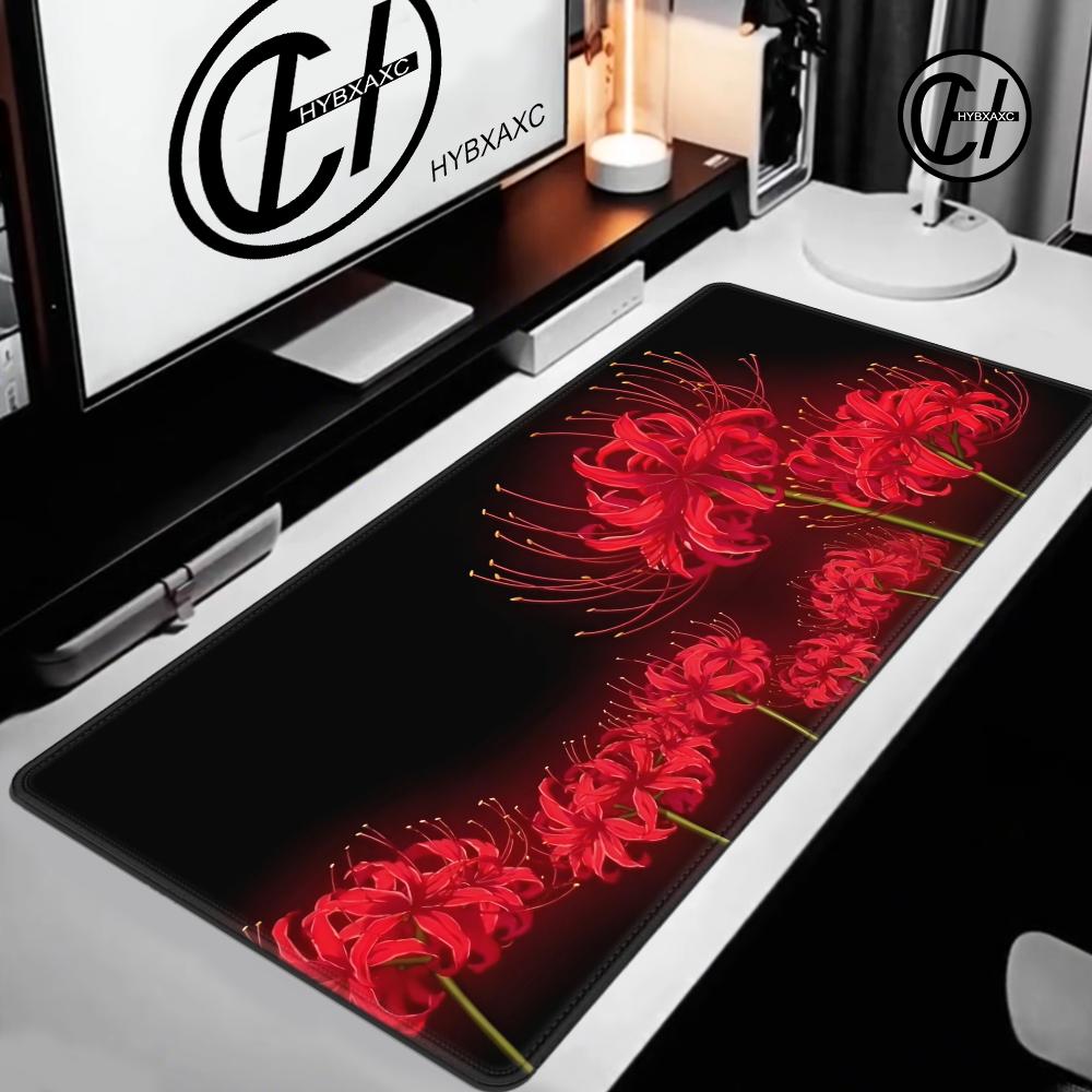 Red Spider Lily Mouse Pad Desk - Desk Setup Red ulasan dan harga
