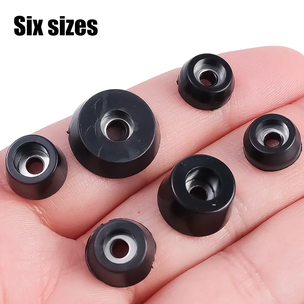 80/8Pcs Black Rubber Feet Pads - Desk Setup Speakers ulasan dan harga