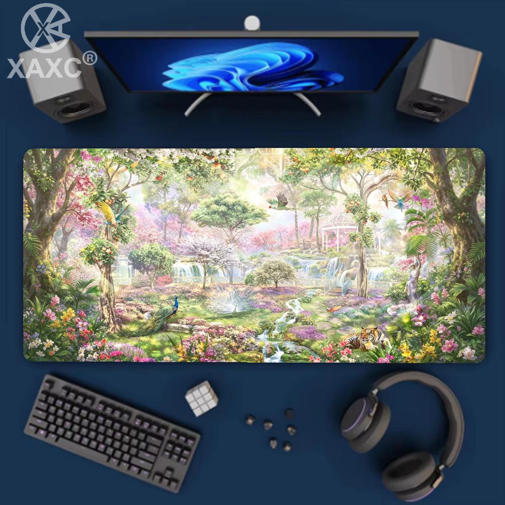 nchanted Forest Desk Mat 90x40 - Desk Setup Gaming And Work ulasan dan harga
