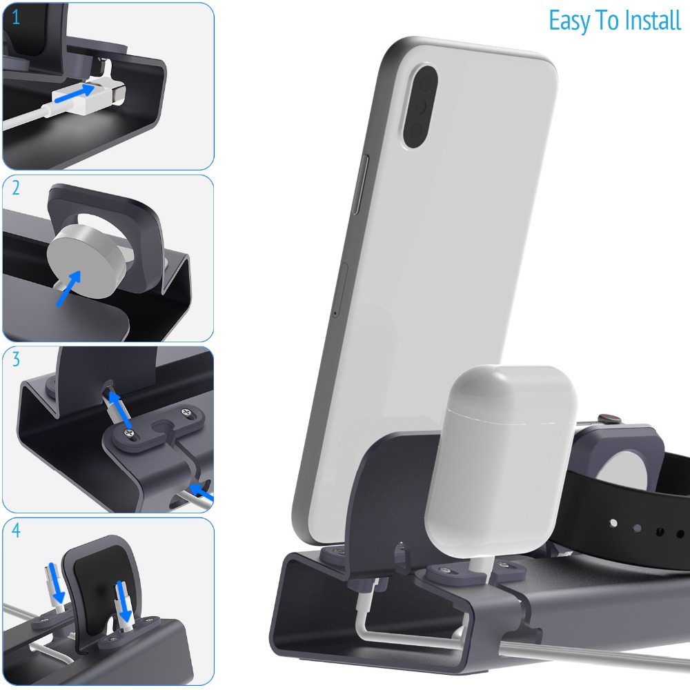 Charging Dock Station Stand Ho - Desk Setup Ipad ulasan dan harga