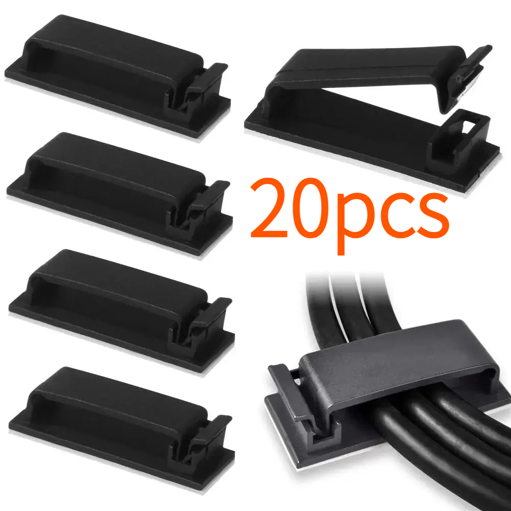 Self-adhesive Wire Holder Orga - Desk Setup Organizer ulasan dan harga