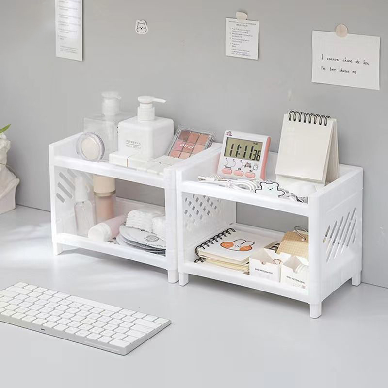 Desktop Storage Rack Multi-Lay - Desk Setup Organizer ulasan dan harga