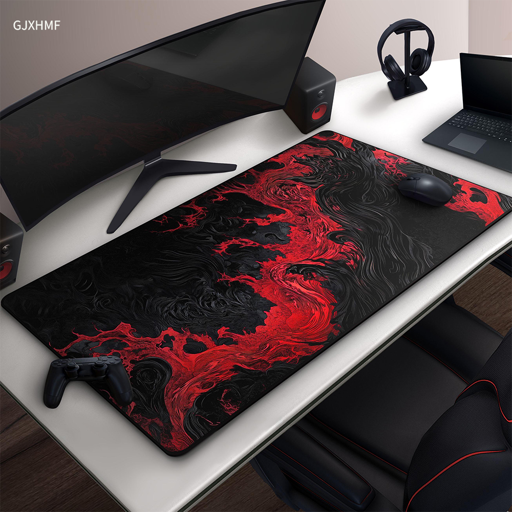 Cool Black And Red Mousepad, A - Desk Setup Red ulasan dan harga
