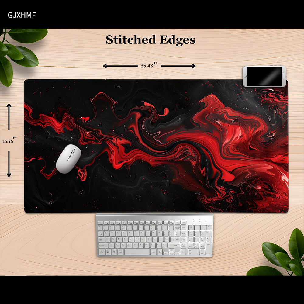 Cool Black And Red Mousepad, A - Desk Setup Red ulasan dan harga