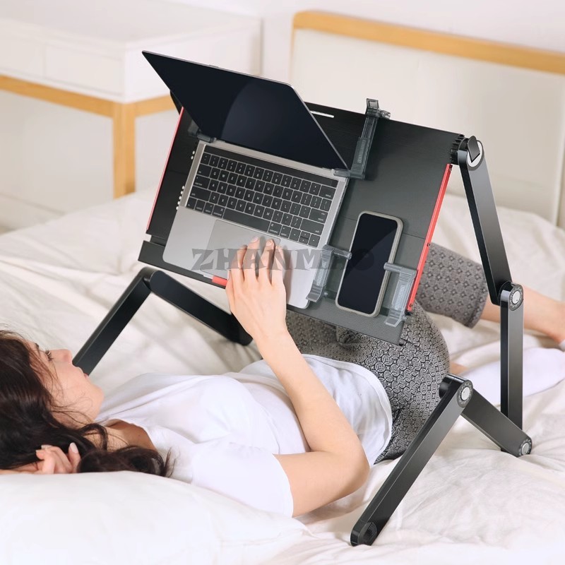 Lying Flat on The Bed, Laptop  - Desk Setup Pc ulasan dan harga