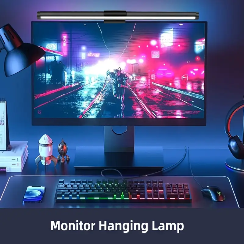 Stepless Dimming Eye-Friendly  - Desk Setup Gaming And Work ulasan dan harga
