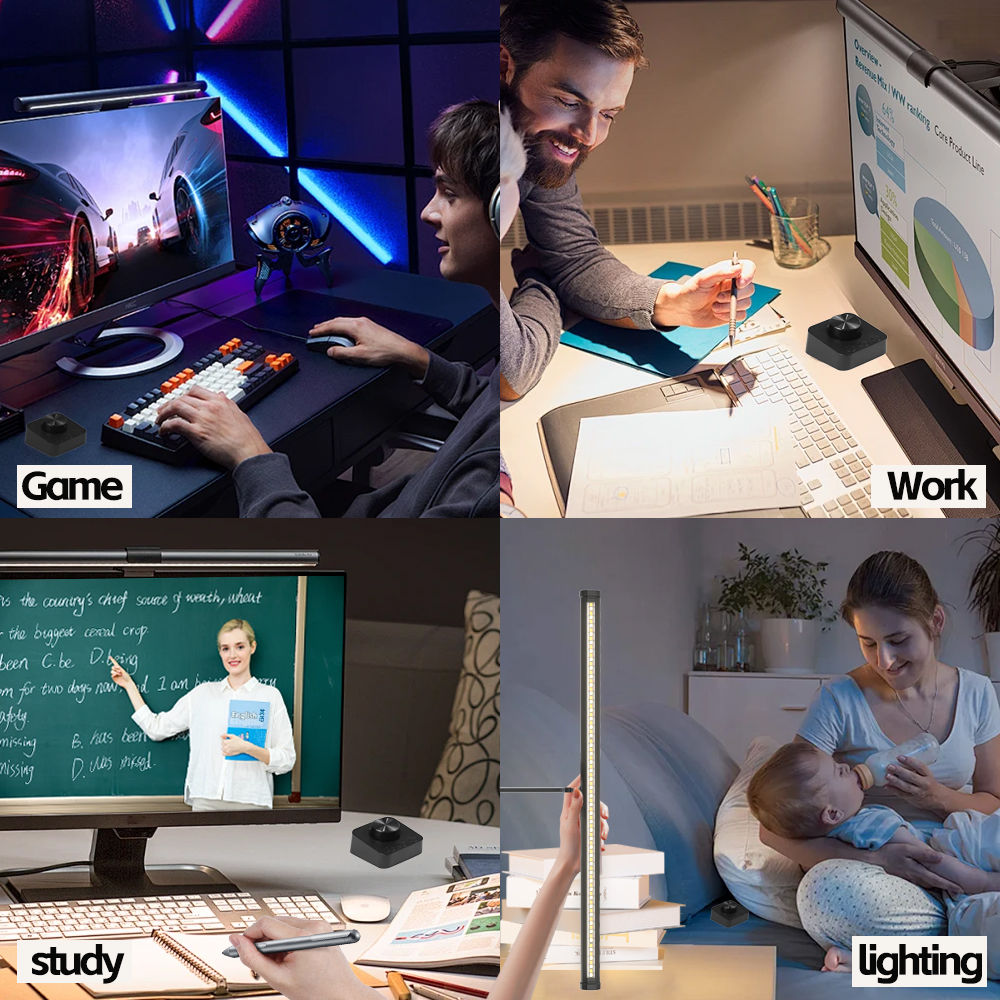 LED Eye-Care Desk Lamp Led Mon - Desk Setup Computer ulasan dan harga