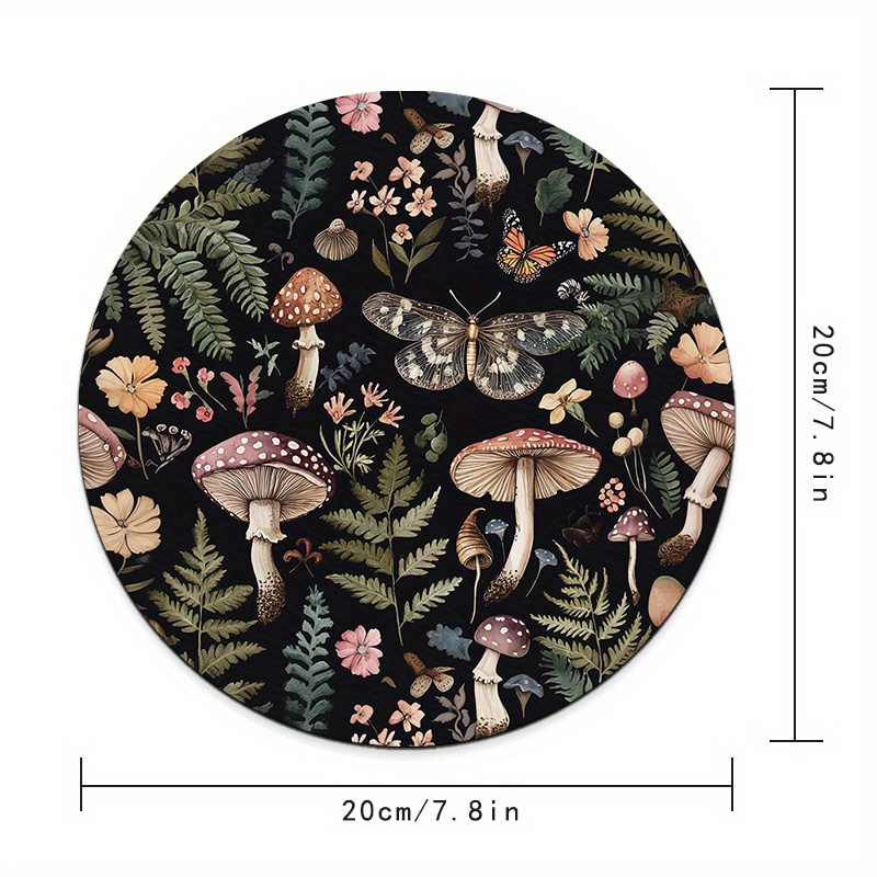 Round Forest Plant Mouse Pad R - Desk Setup Organizer ulasan dan harga